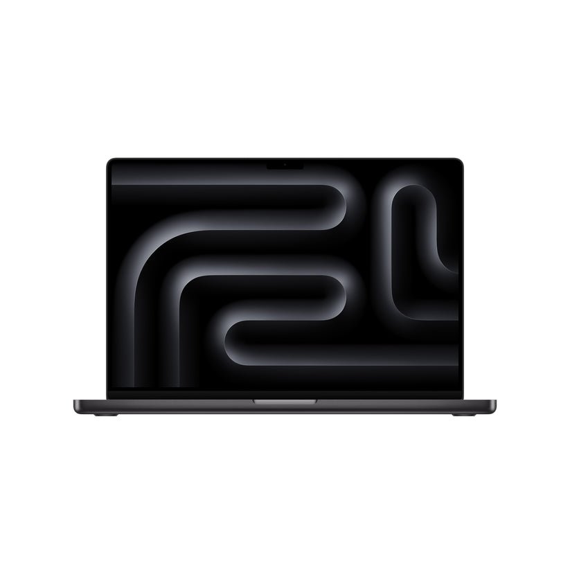 MacBook Pro 16-inch M5 Max Black front MacBook Pro 16-inch M5 Max Black front